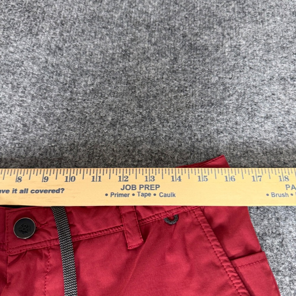 686 Everywhere Featherlight Chino Shorts Mens 32 Red Stretch Lightweight Travel - Picture 5 of 10